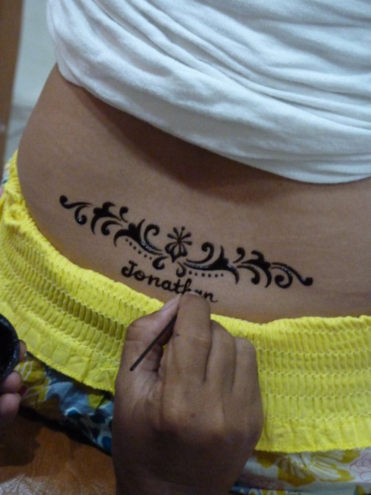 Henna Tattoo in Bali, Indonesia.