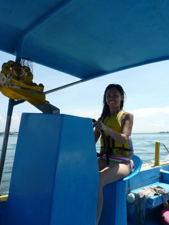 20 minutes on a glass bottom boat ride will take you to Turtle Island in Bali, Indonesia.