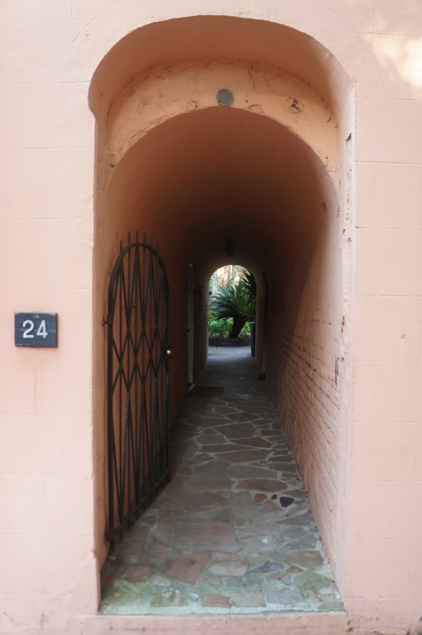 A captivating alley in Charleston, South Carolina. A captivating alley in Charleston, South Carolina.