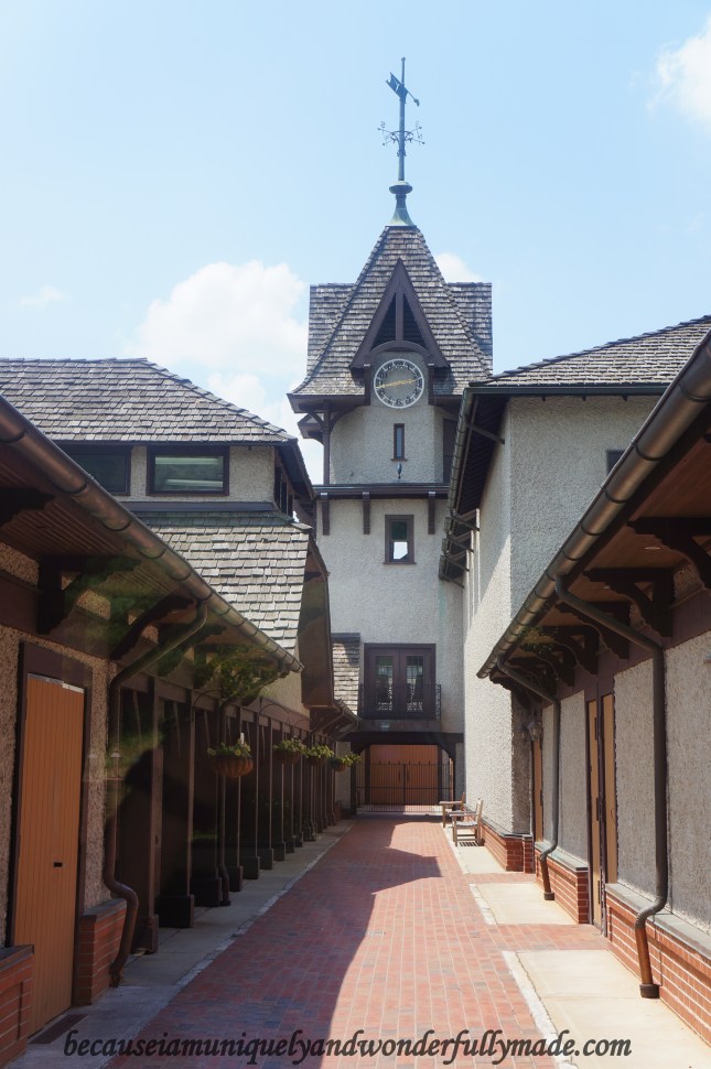 The famous Winery Clock Tower at the Antler Village in Biltmore House and Estate in Asheville, North Carolina. The famous Winery Clock Tower at the Antler Village in Biltmore House and Estate in Asheville, North Carolina.