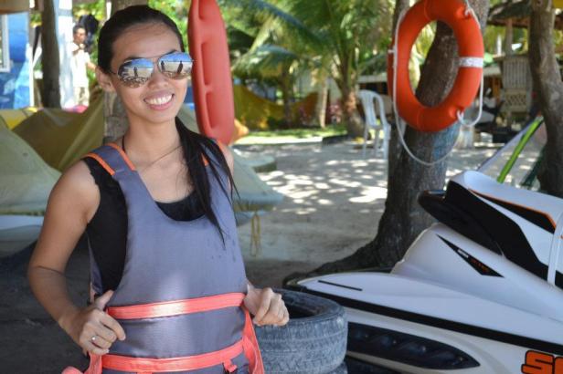 jet ski ride at Dumaluan Beach Resort, Panglao, Bohol, Philippines