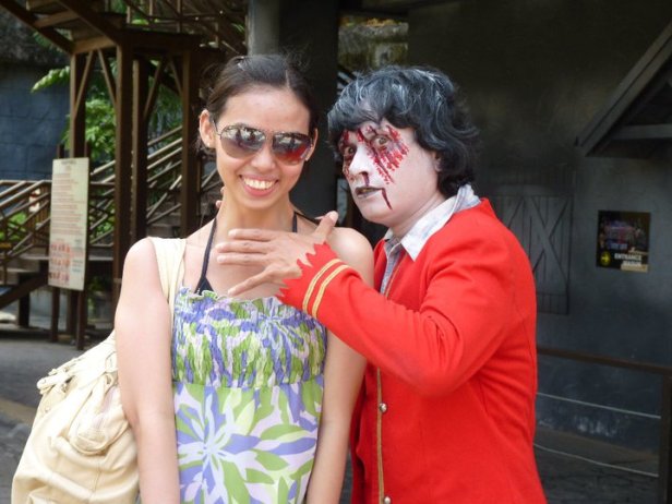 Halloween atmosphere in November at Sunway Lagoon in Petaling Jaya, Malaysia.