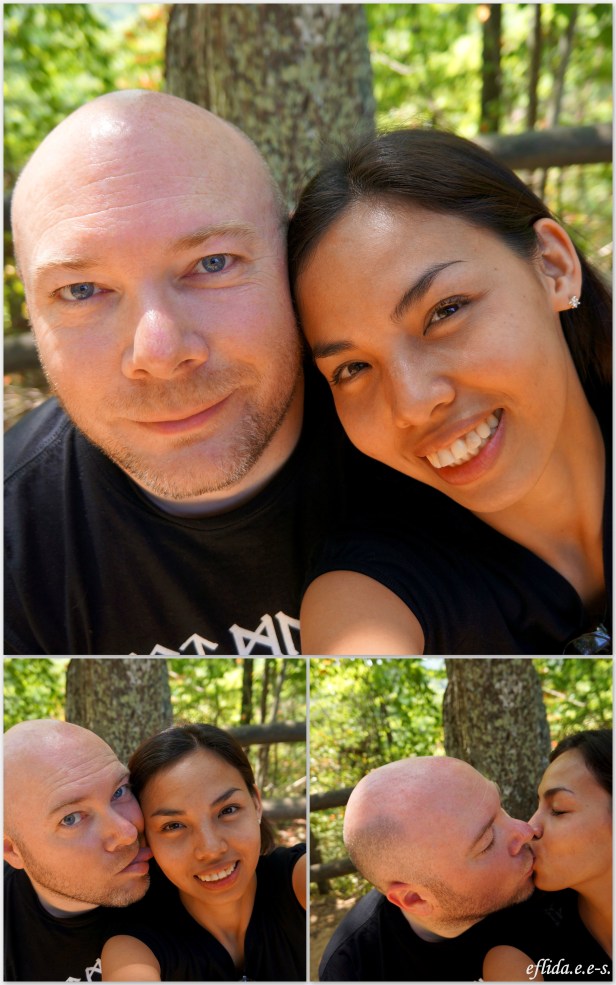 Heaven is a step closer on top of the Natural Bridge in Kentucky with hubby.