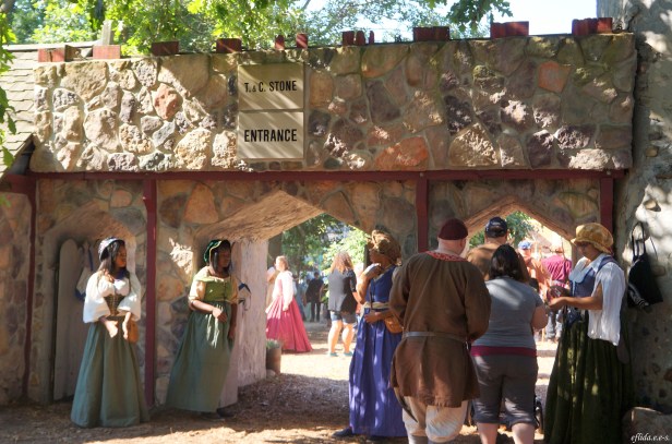Welcoming visitors to Michigan Renaissance Faire 2012 in Holly, Michigan. 