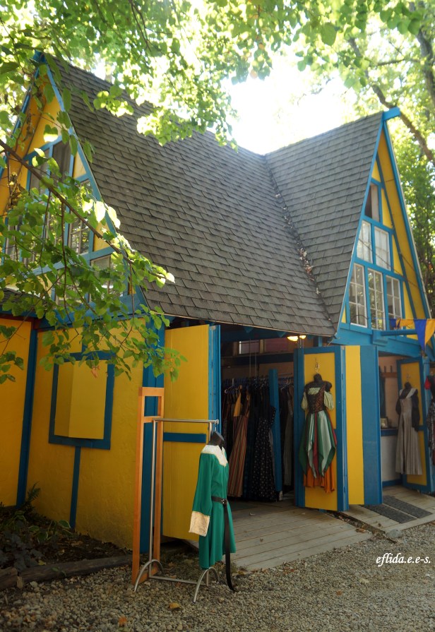One of the structures which functions as a shop at Michigan Renaissance Faire 2012 in Holly, Michigan. 