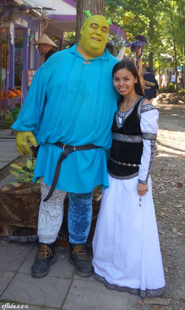 With Sir Shrek at Michigan Renaissance Faire in Holly, Michigan. With Sir Shrek at Michigan Renaissance Faire in Holly, Michigan.