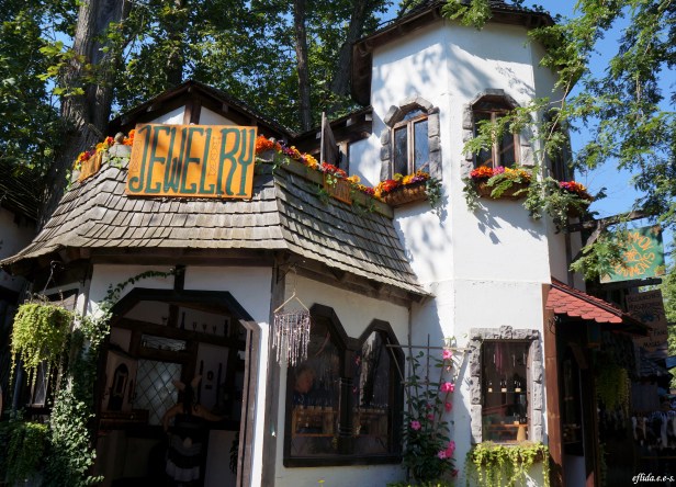 One of the structures which functions as a shop at Michigan Renaissance Faire 2012 in Holly, Michigan. 