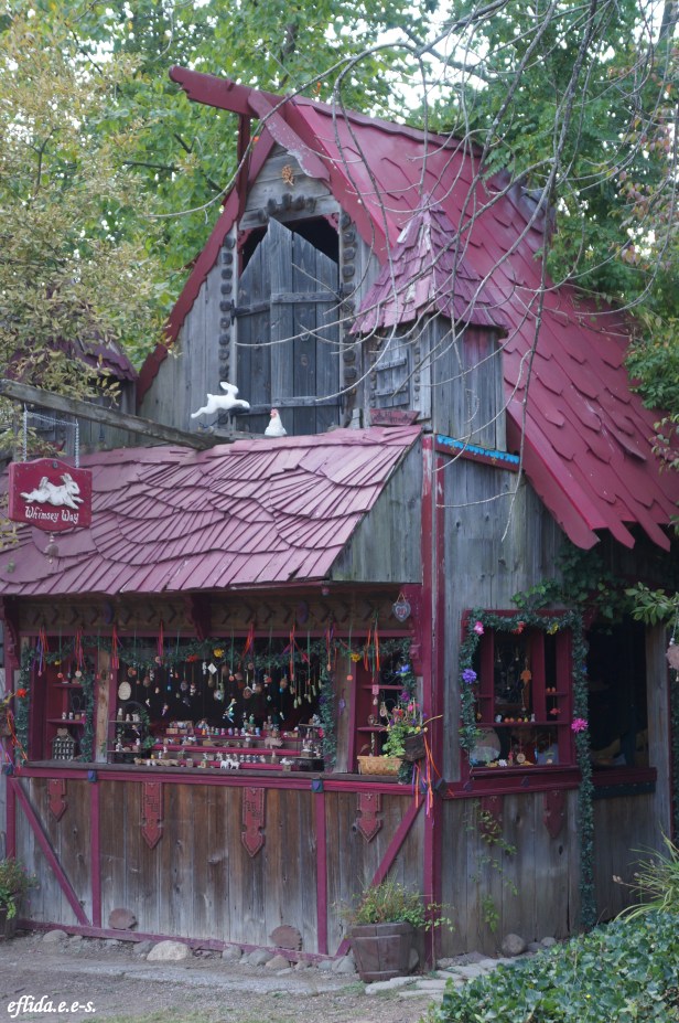 One of the structures which functions as a shop at Michigan Renaissance Faire in Holly, Michigan.