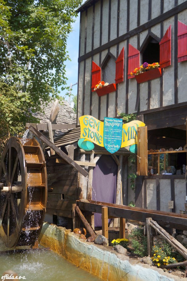 Water mill at Michigan Renaissance Faire 2012 in Holly, Michigan. 