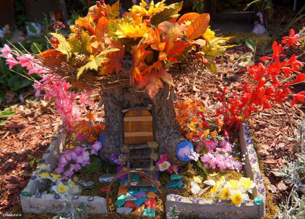 First prize winner of Fairy House contest at Michigan Renaissance Faire, Fairy House #2 created by Sarah Montgomery.