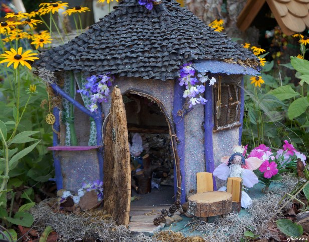 A purple fairy house at Michigan Renaissance Faire 2012.