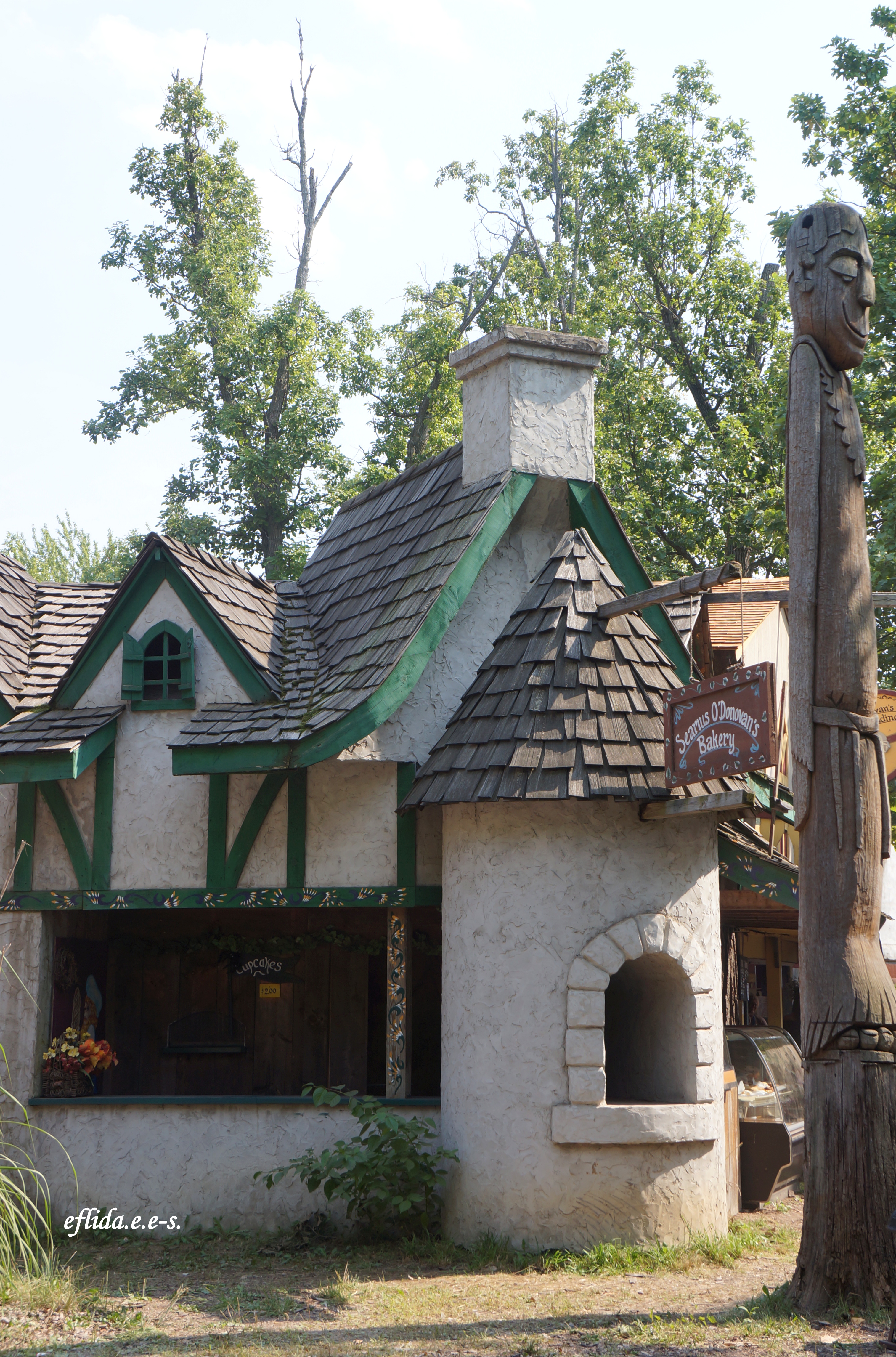 One of the structures which functions as a shop at Michigan Renaissance Faire 2012 in Holly, Michigan. 