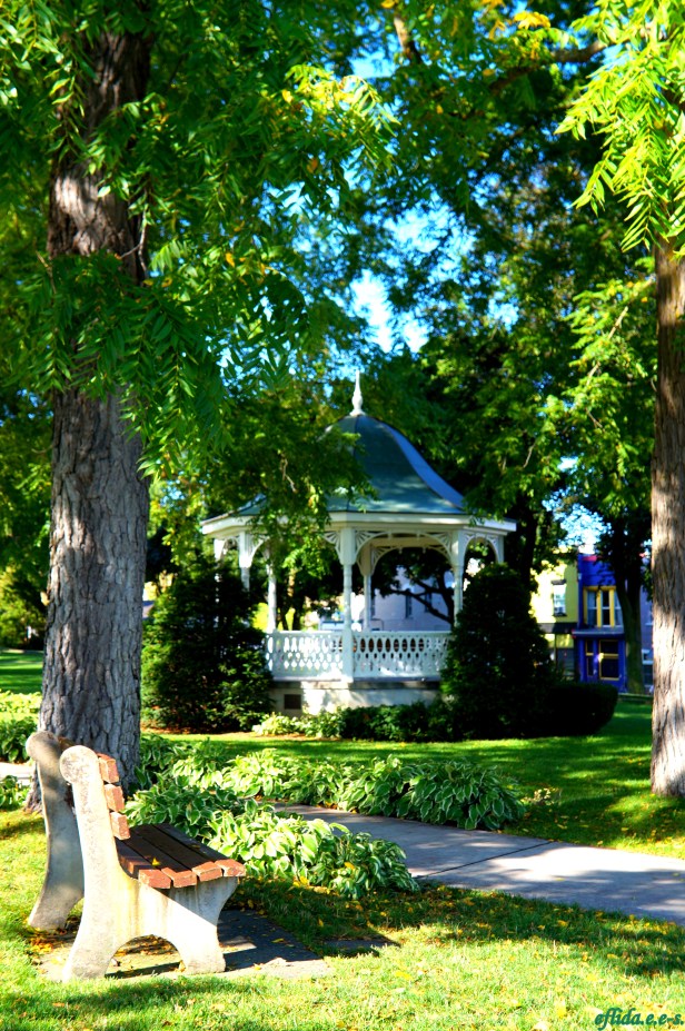 A gazebo at downtown Petoskey in Michigan.