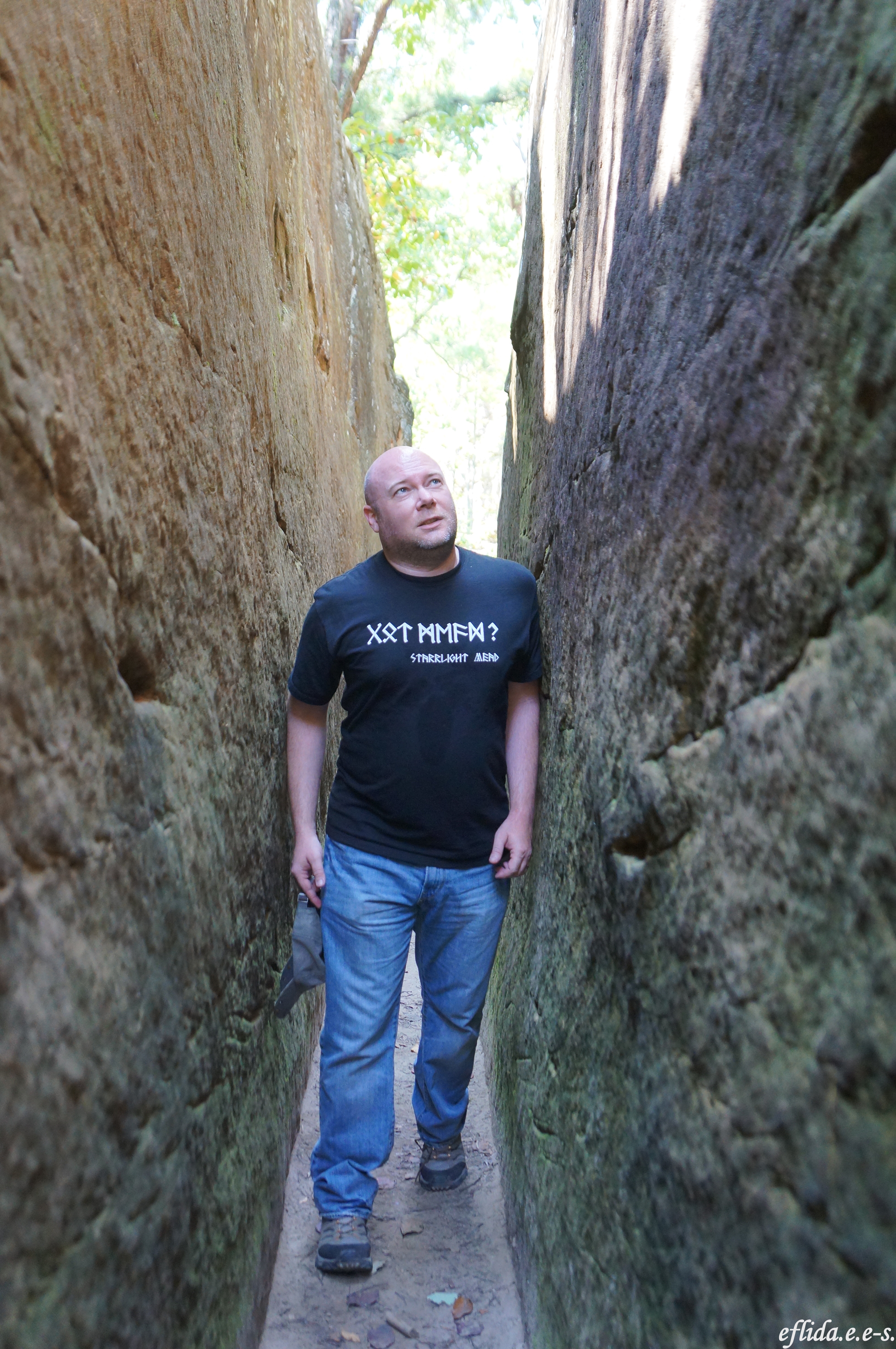 One of the interesting rocks at Natural Bridge State Park in Kentucky, USA. 