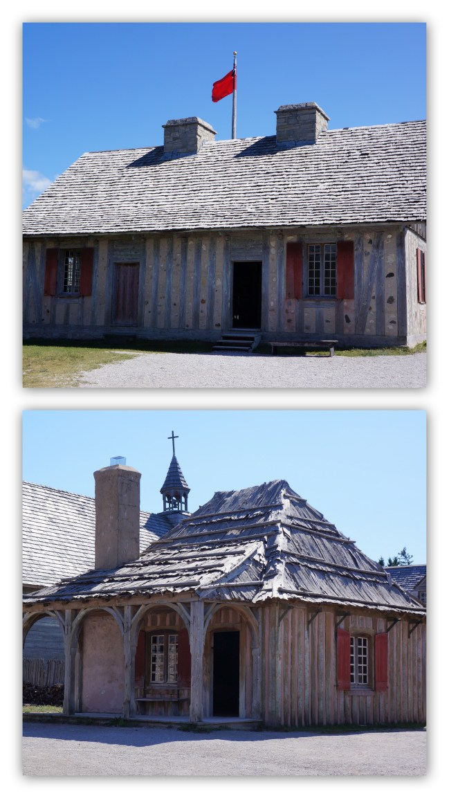 One of the residences inside Fort Michilimackinac, Michigan.