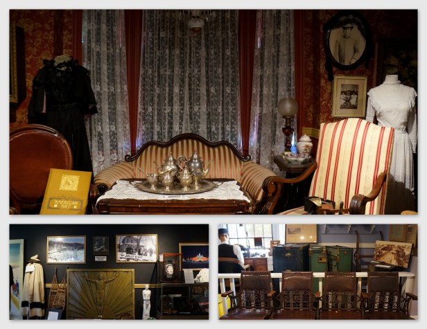 Some displays inside Little Traverse Historical Museum in Petoskey, Michigan.