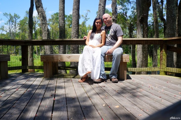 Hubby and I at Audubon Swamp Garden in Charleston, South Carolina. 