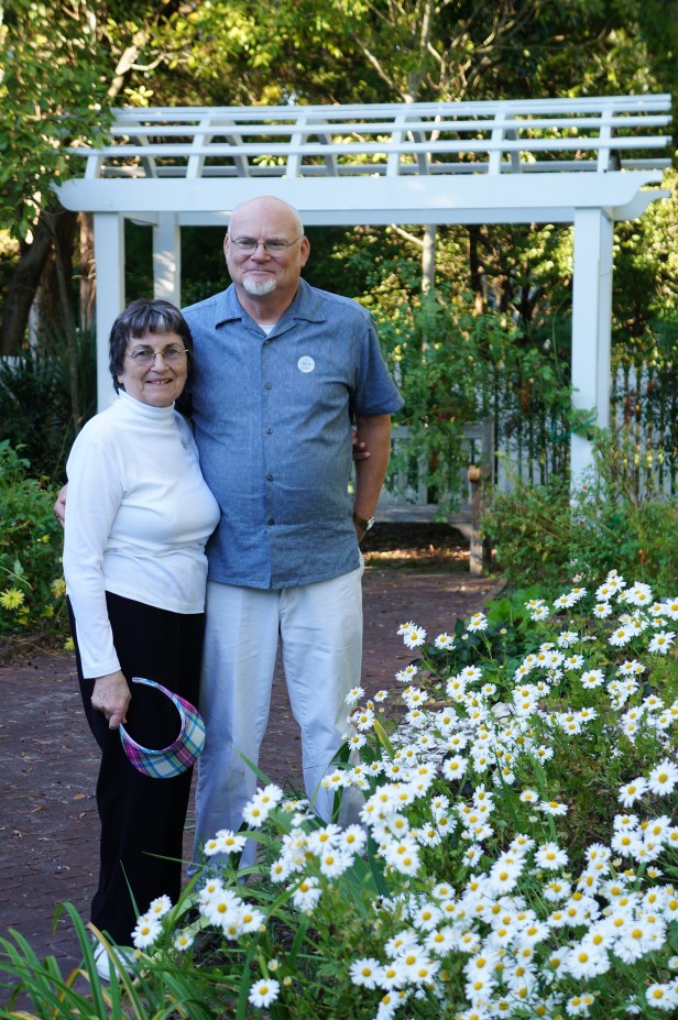 My mom and dad-in-law at Tryon Palace and Gardens in New Bern, North Carolina.