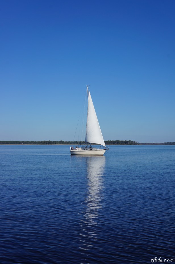 Other sailboat cruising Neuse River in New Bern, North Carolina. Other sailboat cruising Neuse River in New Bern, North Carolina.