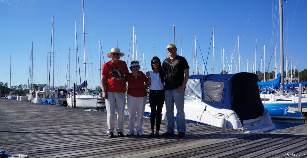 With hubby and parents-in-law at Northwest Creek Marina in New Bern, North Carolina. With hubby and parents-in-law at Northwest Creek Marina in New Bern, North Carolina.