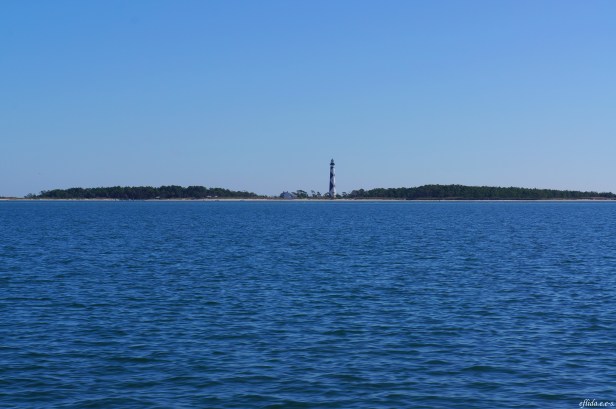 Approaching the Cape Lookout Lighthouse in Southern Outer Banks, North Carolina.
