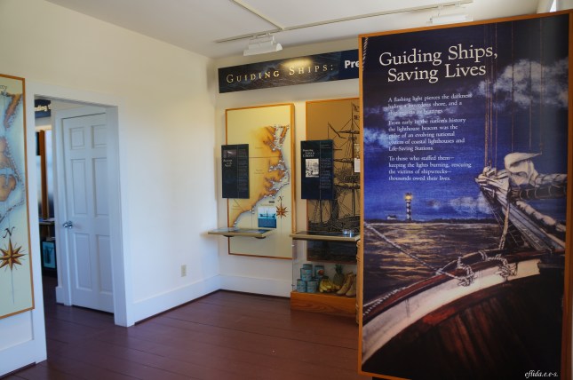 Inside Cape Lookout's Lightkeeper's house in the Southern Outer Banks in North Carolina.