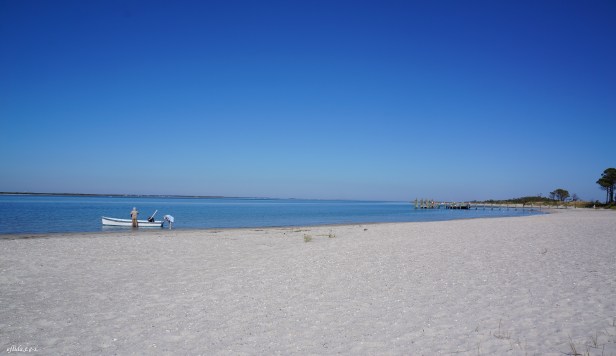 The breathtaking beachline at Cape Lookout National Seashore in Southern Outer Banks, North Carolina.