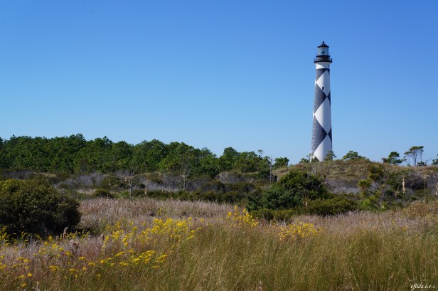 Cape Lookout Lighthouse on the Southern Outer Banks of North Carolina.