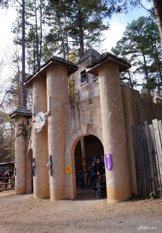 A beautiful castle at Carolina Renaissance Faire 2012 in Charlotte, North Carolina.