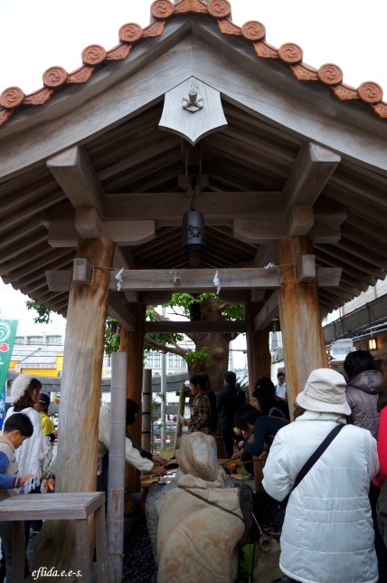 Temizuya is where people rinse their mouth and hands with water in ritual purification during hatsumode in Futenma Shrine, Ginowan, Okinawa, Japan. Temizuya is where people rinse their mouth and hands with water in ritual purification during hatsumode in Futenma Shrine, Ginowan, Okinawa, Japan.