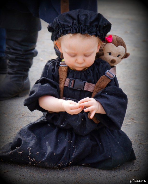 An adorable toddler in garb at Carolina Renaissance Faire 2012 in Charlotte, North Carolina.