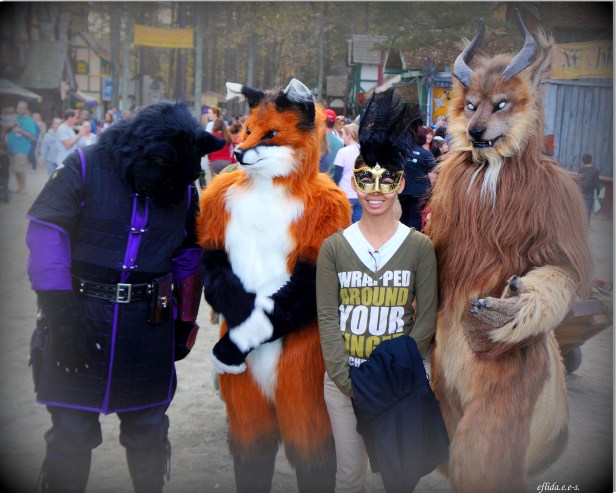 Giant furry friends at Carolina Renaissance Faire 2012 in Charlotte, North Carolina. Giant furry friends at Carolina Renaissance Faire 2012 in Charlotte, North Carolina.