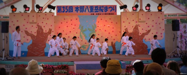 Some karate performances during the 35th Annual Yae-dake Sakura Matsuri at Mt.Yaedake, Motobu, Okinawa, Japan. Some karate performances during the 35th Annual Yae-dake Sakura Matsuri at Mt.Yaedake, Motobu, Okinawa, Japan.