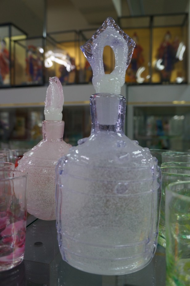 One of the handmade glass products for sale at the shop in Onna Glass Craft Learning Center in Okinawa, Japan. One of the handmade glass products for sale at the shop in Onna Glass Craft Learning Center in Okinawa, Japan.