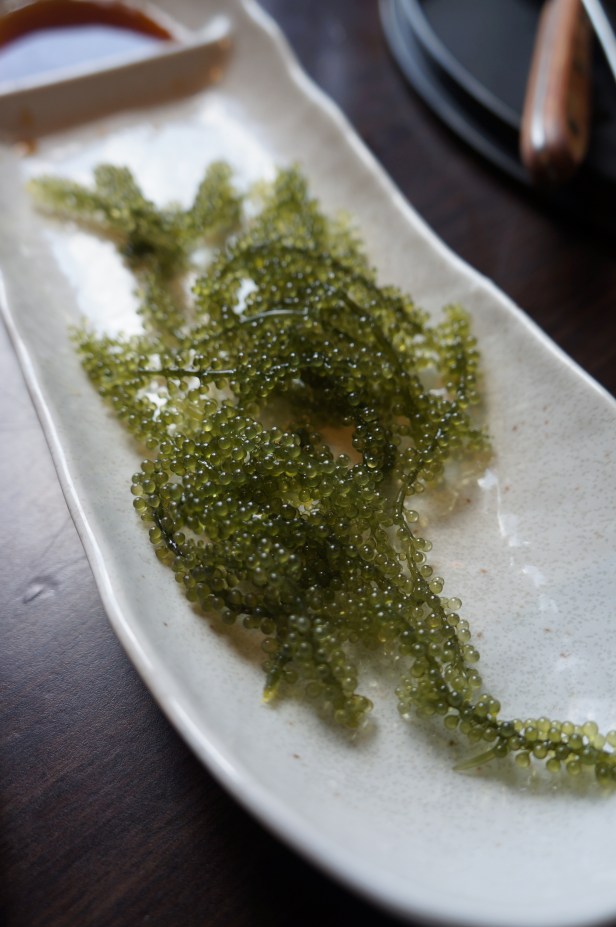 Grape Seaweed called Umi-budo in Japanese is famous in Okinawa and is now my hubby and I's favorite.