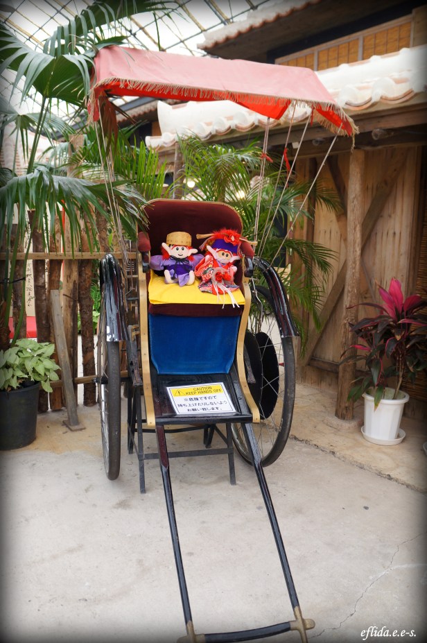 A display of craft at Ryukyu Mura in Okinawa, Japan.