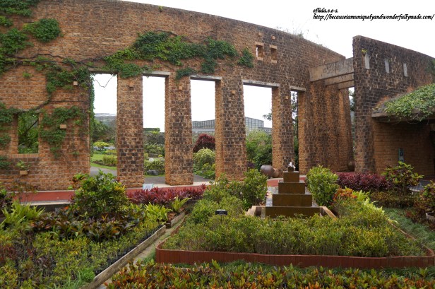 The Croton Patio inside the Tropical Dream Center at Ocean Expo Park in Motobu, Okinawa, Japan.
