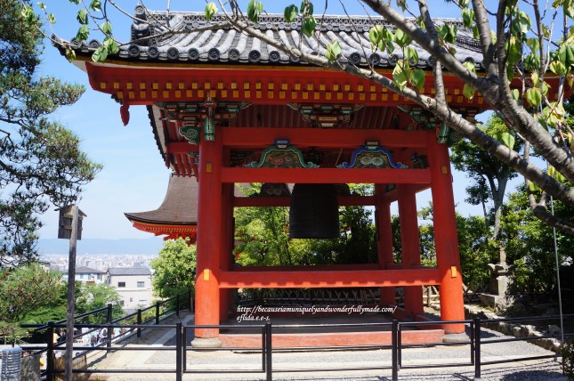 The Bell Tower at Kiyomizu-dera Temple in Kyoto, Japan. The Bell Tower at Kiyomizu-dera Temple in Kyoto, Japan.