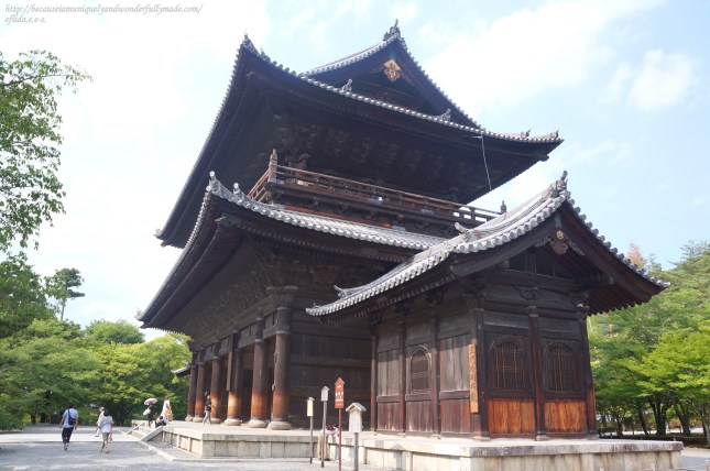 The Sannon entrance gate at Nanzenji Temple in Kyoto, Japan was built in 1628 by Todo Takatora in memory of those who died in the civil War Oska Natsu-no-jin or the Seige of Osaka. The Sannon entrance gate at Nanzenji Temple in Kyoto, Japan was built in 1628 by Todo Takatora in memory of those who died in the civil War Oska Natsu-no-jin or the Seige of Osaka.