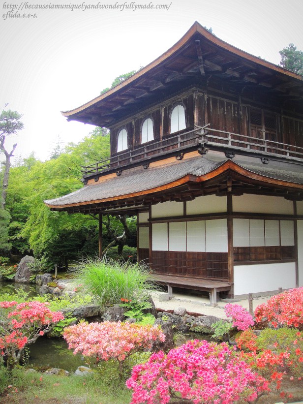 Ginkaku-ji, officially named Jishō-ji 慈照寺 which means “Temple of the Silver Pavilion” , in Kyoto, Japan.
