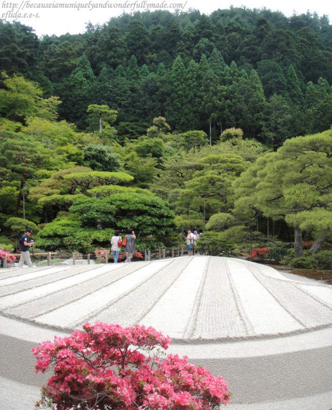 The sand garden at Ginkaku-ji in Kyoto, Japan, known as the “Sea of Silver Sand”,