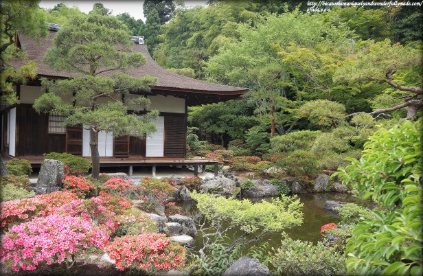 The Togudo or tea ceremony rooms covered in tatami mats at Ginkaku-ji in Kyoto, Japan. 