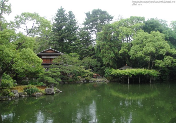 The beautiful Magatamanoike pond garden at the south end of Kyoto Imperial Palace Park highlighted by the Shusuitei villa or a tea ceremony room of Kujo family. The beautiful Magatamanoike pond garden at the south end of Kyoto Imperial Palace Park highlighted by the Shusuitei villa or a tea ceremony room of Kujo family.