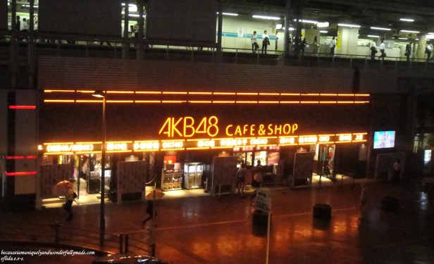 The famous AKB48 Cafe and Shop at Akihabara in Tokyo, Japan.