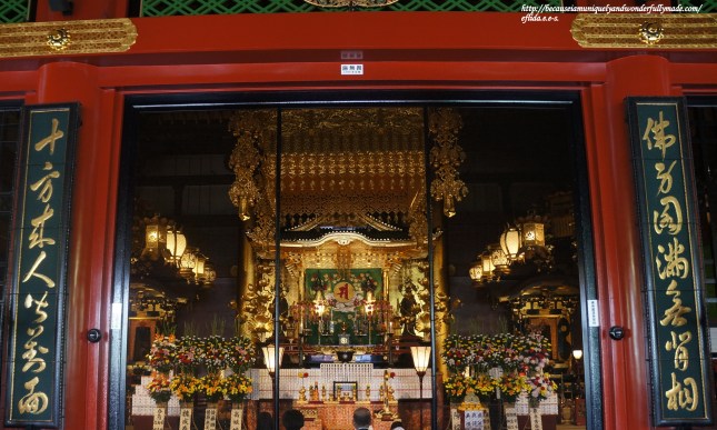 The Main Hall or the Kannondo Hall at Senso-ji Temple in Tokyo, Japan is declared a national treasure housing the secret Bodhisattava Kannon statue which is kept in the rear chamber, and the duplicate statue that is displayed at the front chamber. The Main Hall or the Kannondo Hall at Senso-ji Temple in Tokyo, Japan is declared a national treasure housing the secret Bodhisattava Kannon statue which is kept in the rear chamber, and the duplicate statue that is displayed at the front chamber.