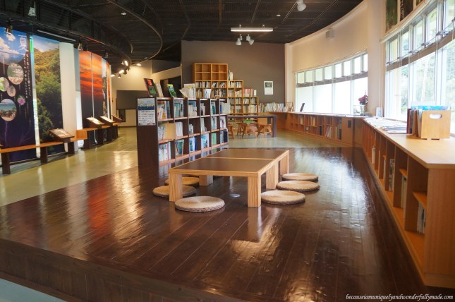 The library inside the Yanbaru Wildlife Center in Okinawa, Japan. The library inside the Yanbaru Wildlife Center in Okinawa, Japan.