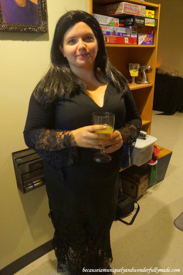 Christa hosting Halloween 2013 in Okinawa, Japan.