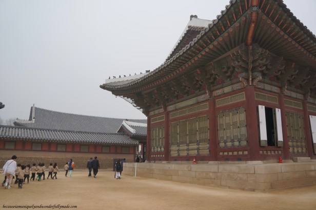 Sujeongjeon 수정전 used by the cabinet of the Joseon Dynasty at Gyeongbokgung Palace 경복궁 in Seoul, South Korea.