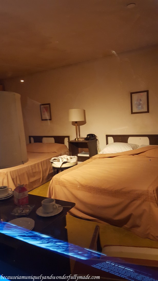 Looking inside Room 306 of Lorraine Motel, where King was standing at its room balcony and was shot James Earl Ray from a boarding house located just across the building. The bullet entered through King's right cheek, severed his spinal cord and died an hour after he was rushed to the hospital.