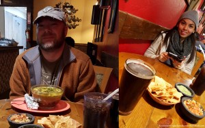 Dinner at Springdale, Utah.